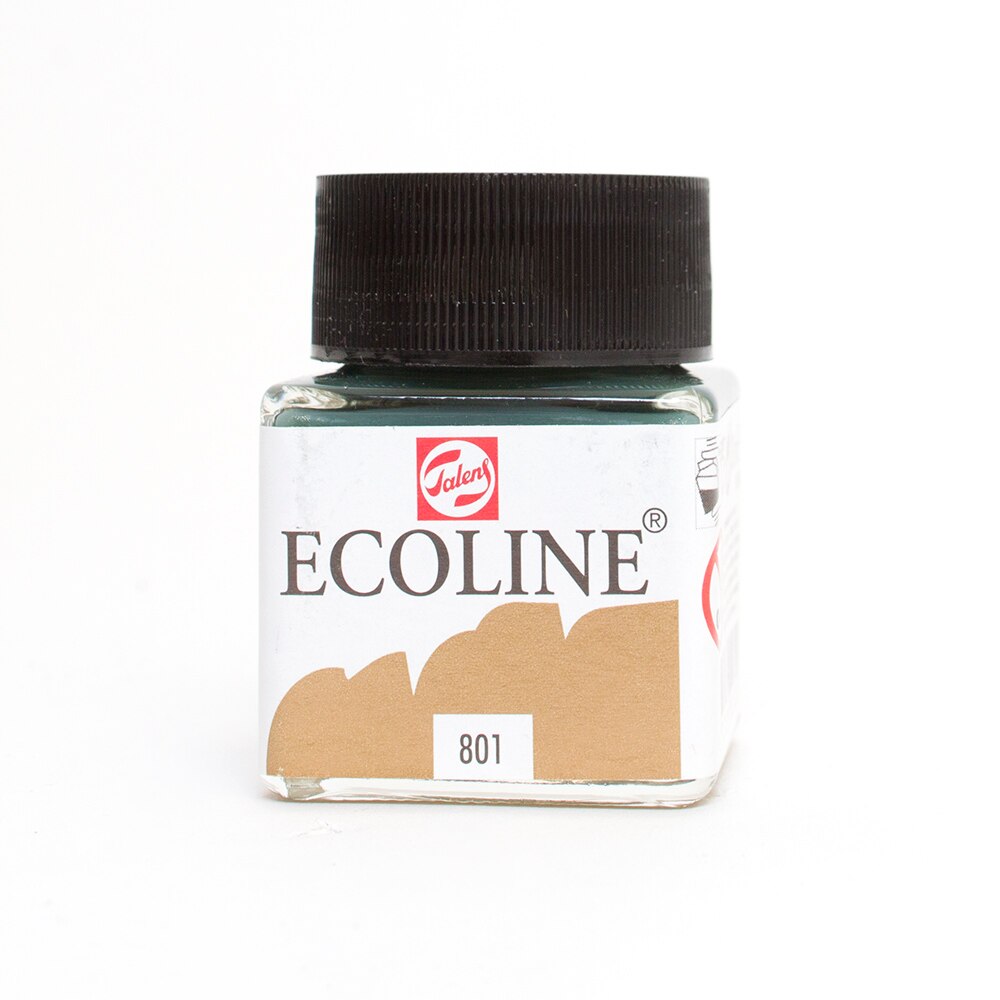 Ecoline, Liquid, Watercolor, 30ml, Jar, Gold